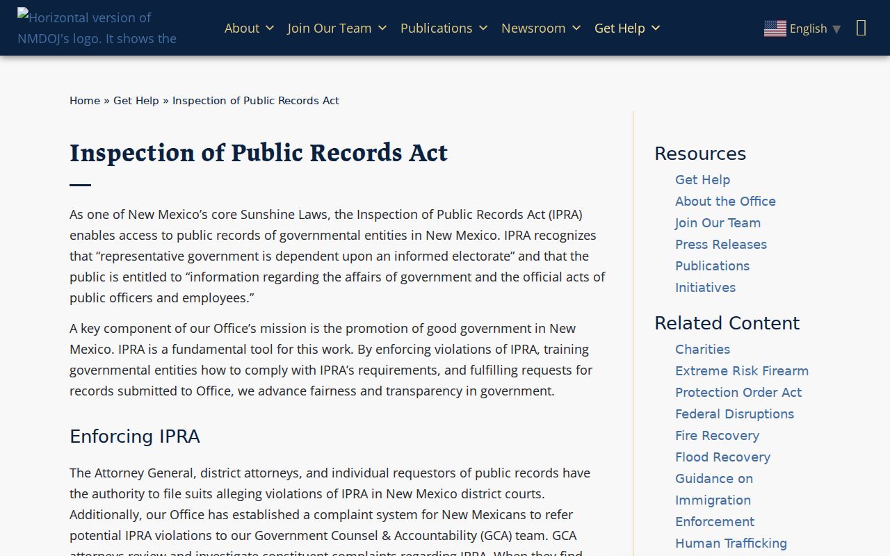 Hobbs residents directory New Mexico IPRA guidance