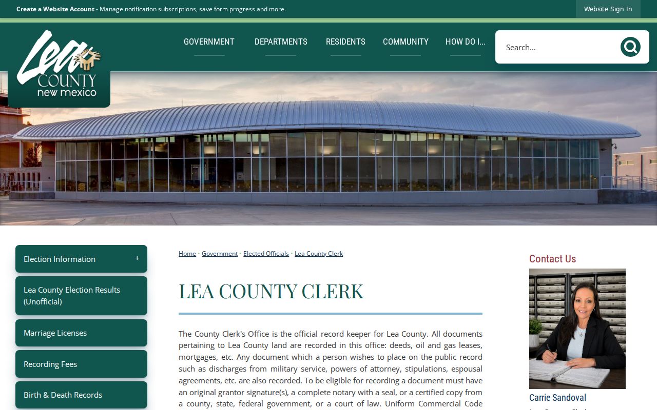 Hobbs previous residents research through Lea County Clerk records