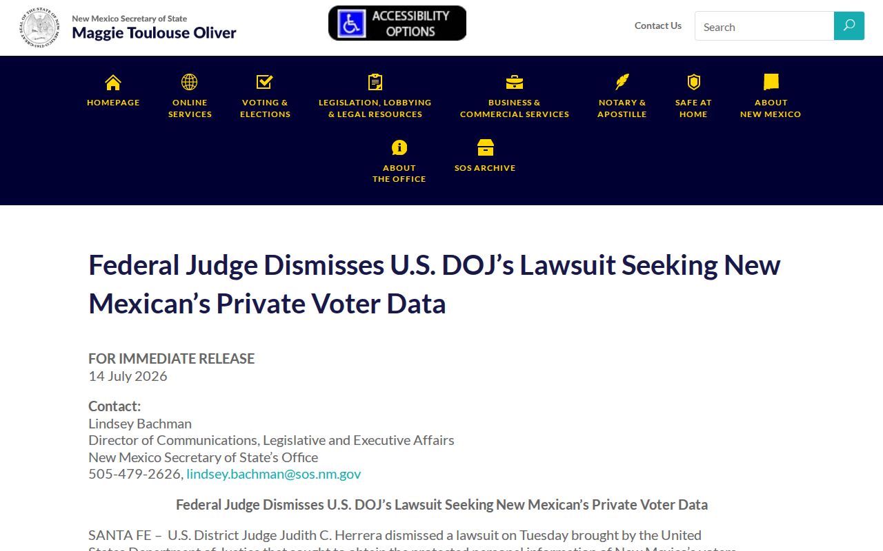 Hobbs previous residents privacy boundaries for voter data